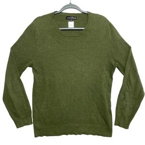 J.Crew Sweater Mens Small Olive Mercantile Textured Cotton Crewneck
